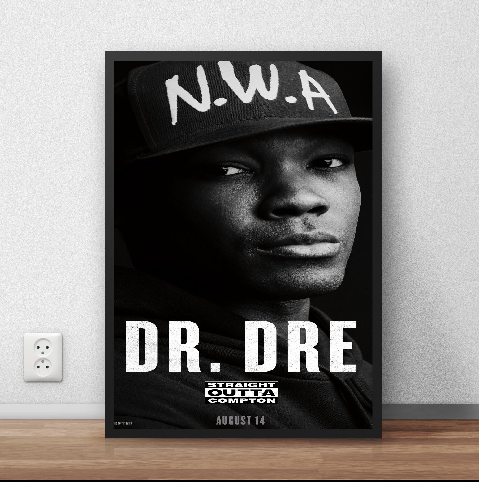 Hte Doc Rapper Poster Quadro Poster com Moldura Rap Hip Hop Rapper Dr Dre P1745 | MadeiraMadeira