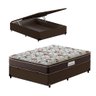 Cama Box Baú Viúva Marrom + Colchão Espuma D45 Probel GuardaCostas Proforce Plus - 1