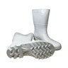 BOTA PVC BRANCA CANO CURTO MÉDIO 28CM SAFETY BOOTS SEM FORRO KADESH CA 42149 Média 41 - 3