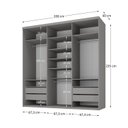 Ver imagem 3 de Guarda-Roupa Casal MDF BP 3 Portas 4 Gavetas Liege Urbi