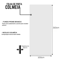 Ver imagem 2 de Kit Completo: Porta de Correr 1m com Batente e Trilho 2m - Branco