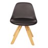 Cadeira Infantil Preta Base Madeira 02 Unidades Kids - 4