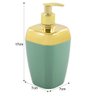 Porta Sabonete Líquido Para Bancada 250ml Dourado - Verde claro - 5