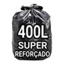 Sacos de Lixo 400 Litros Super Reforçado 100 Un Fabricante Preto - 1