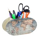 Ver imagem 1 de Porta Canetas Organizador Mapa Mundi Vintage - Wp Connect