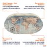 Porta Canetas Organizador Mapa Mundi Vintage - Wp Connect - 5