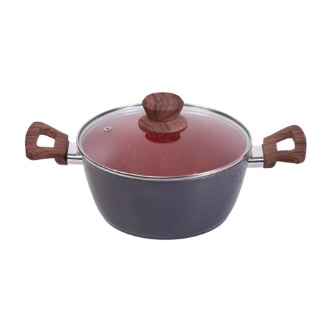 Panela Caçarola Nano Cerâmica Antiaderente Tampa V 22cm 2,7L Duralar 10833DLAR