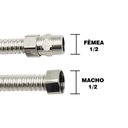 Ver imagem 2 de Flexível Para Água Quente Vazão Plena 40cm 1/2x1/2 Mxf