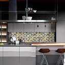 Ver imagem 1 de Saldão - Papel de Parede Lavavel para Banheiro Cozinha Revestimento Brilho Cubic TaColado.