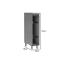 Ver imagem 2 de Balcão de Cozinha Modulado Rainha Porta Tempero 1 Porta C/tampo 20cm Nature/verde - Nesher