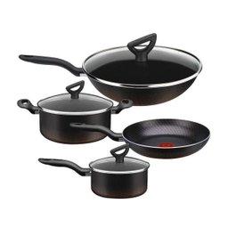 Jogo de Panelas Wok Rochedo Tampa de Vidro 2,4mm 4 Peças - 1