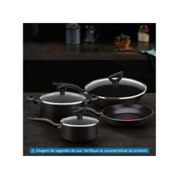 Jogo de Panelas Wok Rochedo Tampa de Vidro 2,4mm 4 Peças - 2