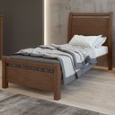 Ver imagem 1 de Cama de Solteiro Reali Imbuia Clean - Móveis Lopas