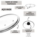Ver imagem 2 de Tampa de Vidro Temperado Avulsa para Panela Caçarola Fervedor 14 Cm