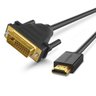 Cabo Conversor HDMI Dvi 24 + 1 Ponta Ouro 3 Metros HDMI/Dvi Dvi/HDMI - 2