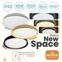 Ver imagem 2 de Plafon New Space 40w Led Multicor 48cm Preto 2078