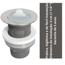 Ver imagem 3 de Valvula de Escoamento 1 1/4" Inox + Plastico Tampa Silicone