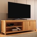 Ver imagem 2 de Rack para Tv 70 Pol Madeira Macica Taeda 2 Portas 180 Cm 1552n Rustico Claro Festra