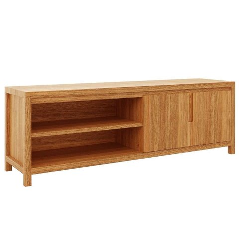 Rack para Tv 70 Pol Madeira Macica Taeda 2 Portas 180 Cm 1552n Rustico Claro Festra