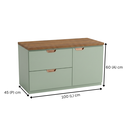 Ver imagem 3 de Conjunto Gabinete para Banheiro Suspenso Modena 100cm
