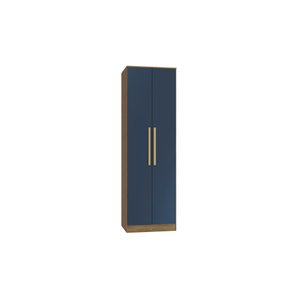 Guarda-roupa 2 Portas Kappesberg Adapt Nogueira/azul Profundo 71cm
