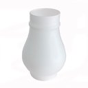 Ver imagem 1 de Cúpula Vidro Manga Tupã - Modelo Lampião Fosco