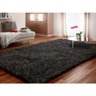 Tapete de Sala/Quarto Enfourrure Felpudo 1,00Mx1,40M Cores Variadas Casen Cor: Preto - 1