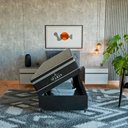 Ver imagem 2 de Cama Box Baú Solteiro Preto + Colchão Paris Molas Preto Suede Preto/preto