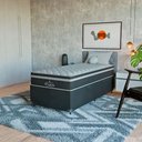Ver imagem 3 de Cama Box Baú Solteiro Preto + Colchão Paris Molas Preto Suede Preto/preto