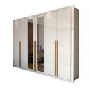 Ver imagem 3 de Guarda-roupa Casal Saint 6 Portas 6 Gavetas com Espelho Branco - Panorama Móveis