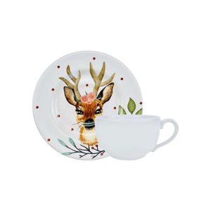 Xícara de Chá Cute Deers