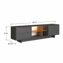 Ver imagem 3 de Rack para TV até 65 Polegadas 180cm com LED Aurora Mel/Grafite Yescasa