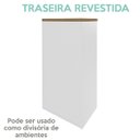 Ver mais imagens de Armário para Escritório 2 Portas 3 Prateleiras Loke Olmo/Branco