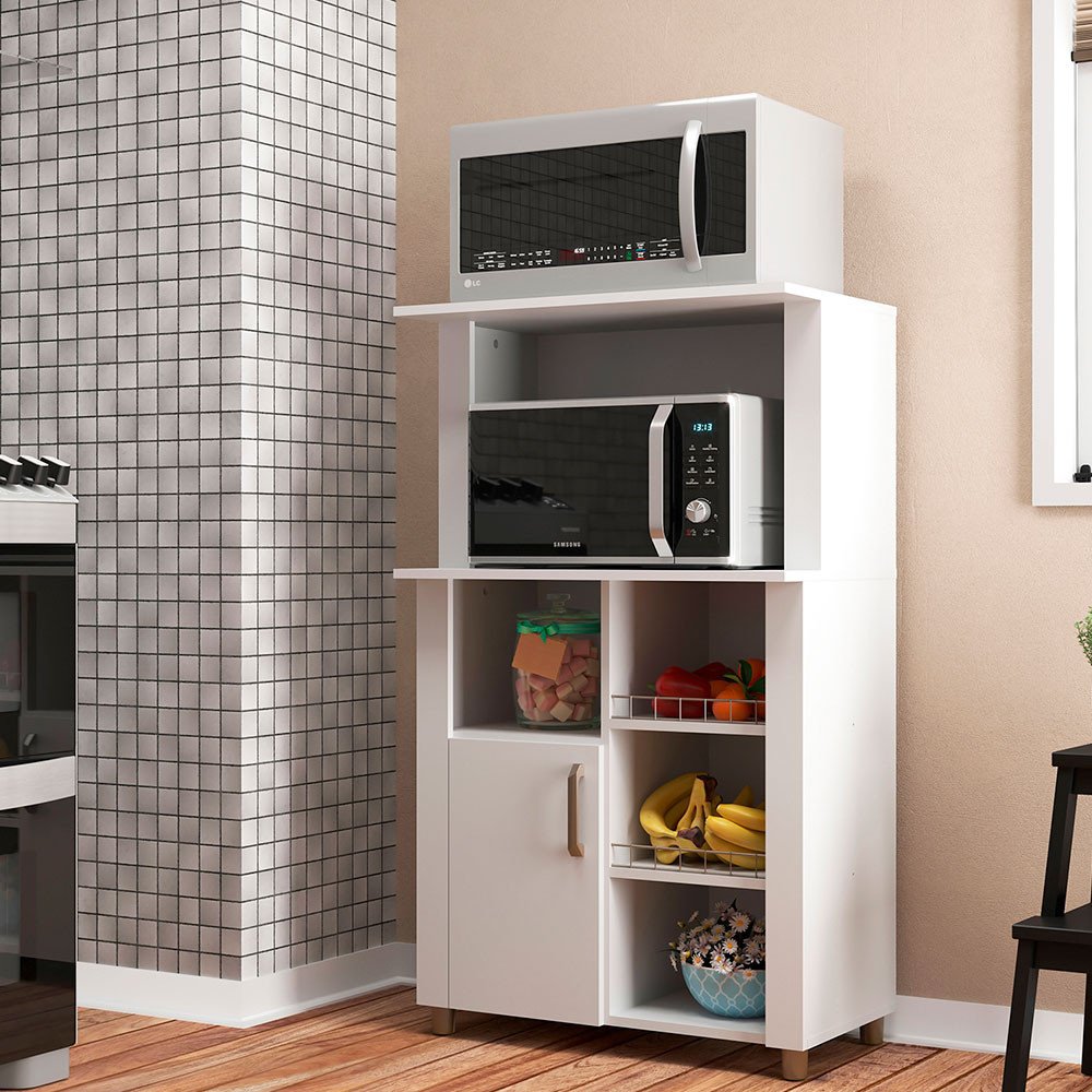 Multiuso Lyon para Forno e Micro-ondas Fruteira 1 Porta Móveis Sul é boa?