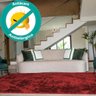 Tapete para Sala Luxo Confort Felpudo Retangular Variedade Casen Cor: Vermelho;Tamanho: 140x100cm - 1