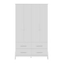 Ver mais imagens de Guarda Roupa Infantil Peroba Guti Retro 4 Portas Liso Branco