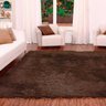 Tapete de Sala Shaggy Requinte Casen 100x140cm Marrom - 2