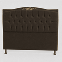 Ver imagem 2 de Cabeceira Cama Casal Queen Greta 160cm Estofada Suede Design Clássico