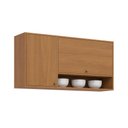 Ver imagem 2 de Armário Aéreo Cozinha 120 cm Venaly 2 Portas com Nicho Cinamomo - Henn