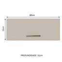 Ver imagem 3 de Armário Aéreo 80 Cm 1 Porta Basculante Rustic/crema Agata Madesa