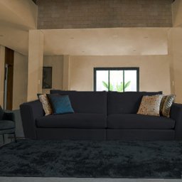 Tapete para Sala Peludo Formato Retangular 1,40x1,00M Preto Casen - 4