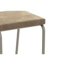Ver mais imagens de Conjunto: Mesa de Cozinha Elba Tampo Madeirado C/ Vidro 120cm e 6 Cadeiras Zaria Niquel/off White -