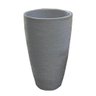 Vaso Planta 45x30 Oval Moderno Polietileno - CINZA CIMENTO 004 - 1