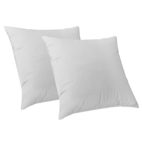 Kit 2 Capas Almofadas Luxo 50x50 Santorini com Ziper Branco