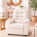 Ver imagem 2 de Poltrona Marfim Reclinável Boucle Off White - Sallar Home