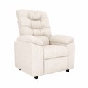 Ver imagem 1 de Poltrona Marfim Reclinável Boucle Off White - Sallar Home