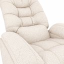 Ver mais imagens de Poltrona Marfim Reclinável Boucle Off White - Sallar Home