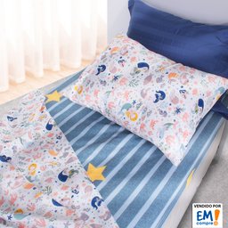 Jogo de Cama Solteiro Lençol Infantil 3 Peças Estampado BF Colchões - 6