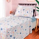 Ver imagem 1 de Jogo de Cama Solteiro Lençol Infantil 3 Peças Estampado BF Colchões