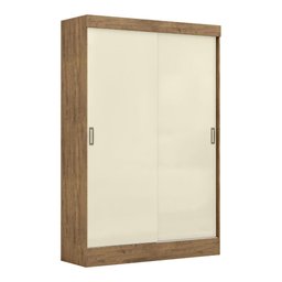 Guarda-roupa Cancun 2 Portas Flex Ipe Tex-ipe Tex/ipe Tex-off White - 2